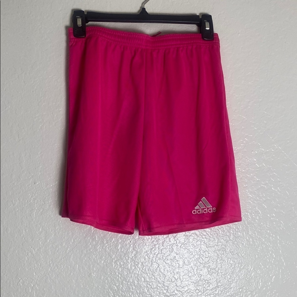 Adidas Youth Pink Athletic Shorts Lightweight Performance Size L